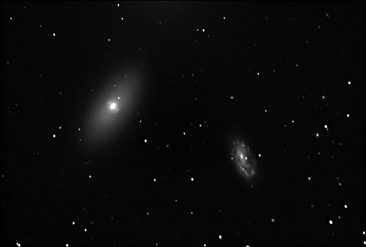 Two of the Leo Trio, NGC 3371 and NGC 3389.  8 x 300 seconds.