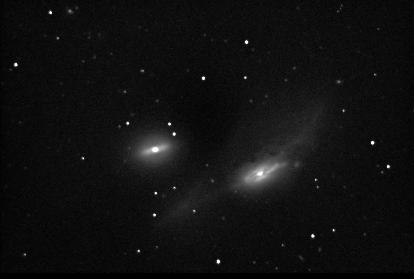 NGC 4435 and 4438; 5 x 300 with 12" LX-200 at f/10 and ST-10.