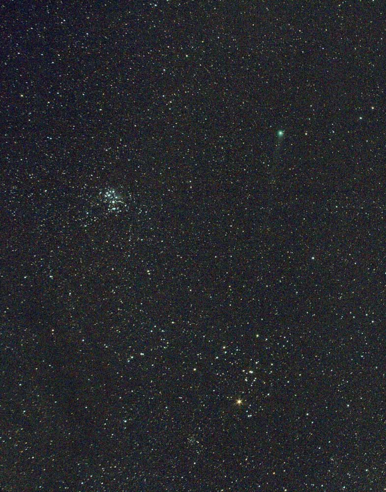 Comet Lovejoy Jan 14, 2015.  Canon 60Da; 28mm @ 5.6; 5 x 60 seconds.